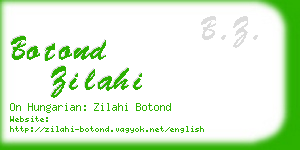 botond zilahi business card